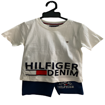 Short Set - Tommy Hilfiger (White & Blue)